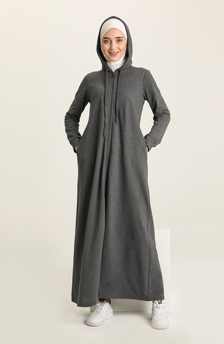 Smoke-Colored Abaya 