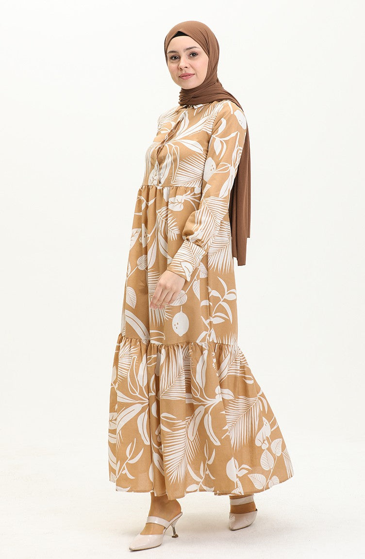 Terry Cotton Printed Dress