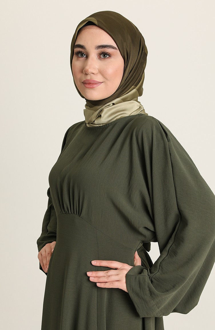 Khaki Hijab Dress